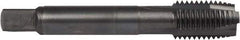 DORMER - M18x2.50 Metric Coarse, 3 Flute, Oxide Finish, Powdered Metal Spiral Point Tap - Plug Chamfer, Right Hand Thread, 4-1/32" OAL, 1.1614" Thread Length, 0.542" Shank Diam, 6H Class of Fit, Series E006 - Exact Tool & Supply