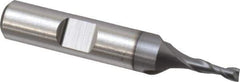 Niagara Cutter - 1/8", 3/8" LOC, 3/8" Shank Diam, 2-5/16" OAL, 2 Flute, Cobalt Square End Mill - Single End, TiCN Finish, Spiral Flute, 30° Helix, Centercutting, Right Hand Cut, Right Hand Flute, Series SP205 - Exact Tool & Supply