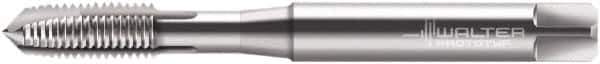 Walter-Prototyp - M6x0.75 Metric Fine, 3 Flute, Bright Finish, Cobalt Spiral Point Tap - Plug Chamfer, Right Hand Thread, 80mm OAL, 15mm Thread Length, 6mm Shank Diam, 6H Class of Fit, Series P21210 - Exact Tool & Supply