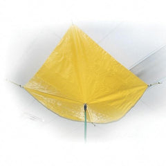 UltraTech - 20" Diam, Square Roof Leak Diverter - 5' Long x 5' Wide x 10 mil Thick, Yellow - Exact Tool & Supply