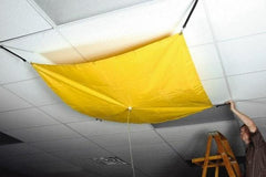 UltraTech - 80" Diam, Square Roof Leak Diverter - 20' Long x 20' Wide x 10 mil Thick, Yellow - Exact Tool & Supply