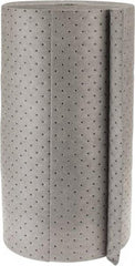 Brady SPC Sorbents - 49 Gal Capacity per Package, Universal Roll - 150' Long x 30" Wide, Gray, Polypropylene - Exact Tool & Supply