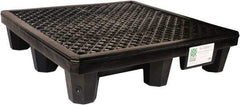 UltraTech - 66 Gal Sump, 3,000 Lb Capacity, 4 Drum, Polyethylene Spill Deck or Pallet - 53" Long x 53" Wide x 11-3/4" High, 2x2 Drum Configuration - Exact Tool & Supply