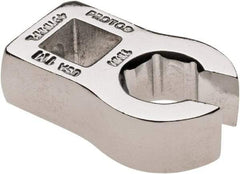 Proto - 11mm 6 Point 3/8" Drive Chrome Flare Nut Crowfoot Wrench - 15/16" Head Diam x 1/4" Head Thickness, 1-1/2" OAL - Exact Tool & Supply