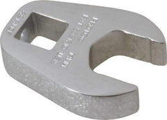 Proto - 14mm 3/8" Drive Chrome Crowfoot Wrench - 1-3/16" Head Diam x 1/4" Head Thickness, 1-1/2" OAL - Exact Tool & Supply