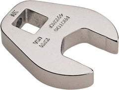 Proto - 15mm 3/8" Drive Chrome Crowfoot Wrench - 1-11/32" Head Diam x 1/4" Head Thickness, 1-5/8" OAL - Exact Tool & Supply