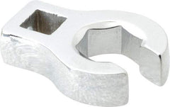 Proto - 16mm 6 Point 3/8" Drive Chrome Flare Nut Crowfoot Wrench - 1-11/32" Head Diam x 1/4" Head Thickness, 1-3/4" OAL - Exact Tool & Supply