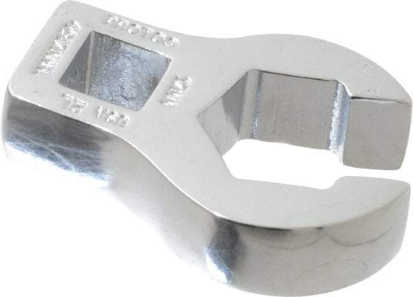 Proto - 17mm 6 Point 3/8" Drive Chrome Flare Nut Crowfoot Wrench - 2-29/32" Head Diam x 1/4" Head Thickness, 1-3/4" OAL - Exact Tool & Supply