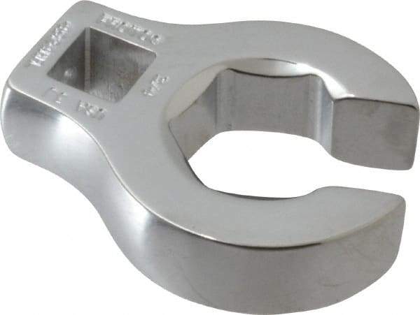 Proto - 3/4" 6 Point 3/8" Drive Chrome Flare Nut Crowfoot Wrench - 1-19/32" Head Diam x 1/4" Head Thickness, 1.94" OAL - Exact Tool & Supply