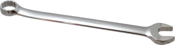 Proto - 1" Offset Combination Wrench - 15° Offset Angle, 14-1/16" OAL, Steel, Chrome Finish - Exact Tool & Supply