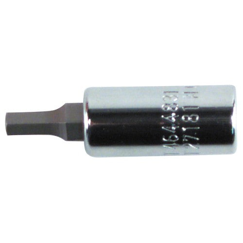Hex Metric Bit Socket 1/4″ Square Drive with 1/4″ Replaceable Hex Bit 3 mm × 38 mm Overall Length - Exact Tool & Supply