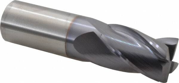 Kennametal - 1" Diam, 1-1/2" Length of Cut, 1" Shank Diam, 4" OAL, 4 Flute Solid Carbide Square End Mill - Exact Tool & Supply