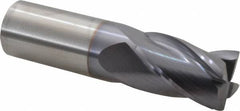 Kennametal - 1" Diam, 1-1/2" Length of Cut, 1" Shank Diam, 4" OAL, 4 Flute Solid Carbide Square End Mill - Exact Tool & Supply