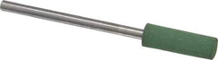 Value Collection - 5mm Max Diam x 15mm Long, Cylinder, Rubberized Point - Fine Grade, Ceramic, Mounted - Exact Tool & Supply