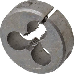 Cle-Line - M5x0.80 Metric Coarse Thread, 13/16" Outside Diam High Speed Steel Round Die - 1/4" Thick, Right Hand Thread, Adjustable - Exact Tool & Supply
