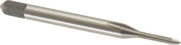 Cleveland - M1.6x0.35 Metric Coarse, 2 Flute, Bright Finish, High Speed Steel Spiral Point Tap - Plug Chamfer, Right Hand Thread, 44.45mm OAL, 0.31" Thread Length, 6H Class of Fit, Series 1011 - Exact Tool & Supply