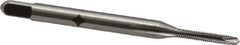 Cleveland - M1.8x0.35 Metric Coarse, 2 Flute, Bright Finish, High Speed Steel Spiral Point Tap - Plug Chamfer, Right Hand Thread, 44.45mm OAL, 0.38" Thread Length, Series 1011 - Exact Tool & Supply