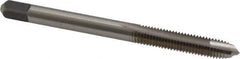 Cleveland - M5x0.80 Metric Coarse, 2 Flute, Bright Finish, High Speed Steel Spiral Point Tap - Plug Chamfer, Right Hand Thread, 2-3/8" OAL, 1/2" Thread Length, 6H Class of Fit, Series 1011 - Exact Tool & Supply
