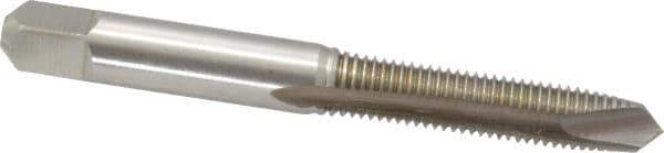 Cleveland - M7x1.00 Metric Coarse, 2 Flute, Bright Finish, High Speed Steel Spiral Point Tap - Plug Chamfer, Right Hand Thread, 2-23/32" OAL, 0.69" Thread Length, Series 1011 - Exact Tool & Supply