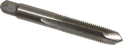 Cleveland - M10x1.25 Metric Fine, 3 Flute, Bright Finish, High Speed Steel Spiral Point Tap - Plug Chamfer, Right Hand Thread, 2-15/16" OAL, 31.75mm Thread Length, Series 1011 - Exact Tool & Supply