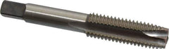 Cleveland - M14x2.00 Metric Coarse, 3 Flute, Bright Finish, High Speed Steel Spiral Point Tap - Plug Chamfer, Right Hand Thread, 3-19/32" OAL, 1.66" Thread Length, 6H Class of Fit, Series 1011 - Exact Tool & Supply