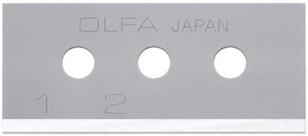 Olfa - 10 Piece Steel Safety Blade - 40mm OAL - Exact Tool & Supply