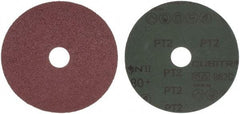 3M - 5" Diam 7/8" Hole 80 Grit Fiber Disc - Medium Grade, Ceramic, 12,000 Max RPM, Series 982C - Exact Tool & Supply