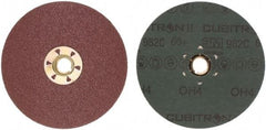3M - 5" Diam 5/8-11 Threaded Hole 60 Grit Fiber Disc - Medium Grade, Ceramic, 12,000 Max RPM, Series 982C - Exact Tool & Supply