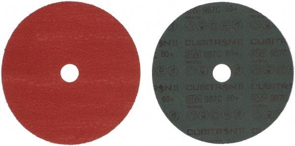 3M - 7" Diam 7/8" Hole 60 Grit Fiber Disc - Medium Grade, Ceramic, 8,600 Max RPM, Series 987C - Exact Tool & Supply