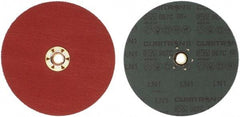 3M - 7" Diam 5/8-11 Threaded Hole 60 Grit Fiber Disc - Medium Grade, Ceramic, 8,600 Max RPM, Series 987C - Exact Tool & Supply