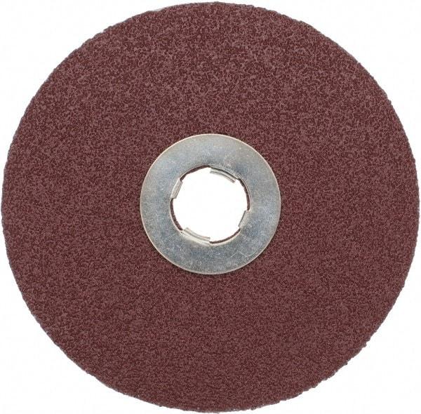 3M - 5" Diam 5/8-11 Threaded Hole 60 Grit Fiber Disc - Medium Grade, Ceramic, 12,000 Max RPM, Series 982C - Exact Tool & Supply