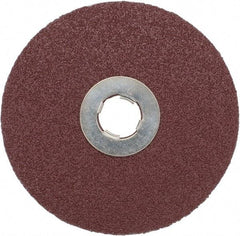 3M - 5" Diam 5/8-11 Threaded Hole 60 Grit Fiber Disc - Medium Grade, Ceramic, 12,000 Max RPM, Series 982C - Exact Tool & Supply