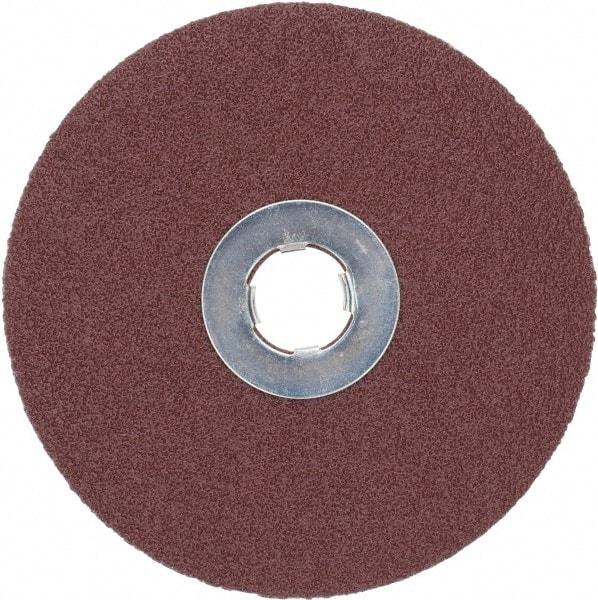 3M - 5" Diam 5/8-11 Threaded Hole 80 Grit Fiber Disc - Medium Grade, Ceramic, 12,000 Max RPM, Series 982C - Exact Tool & Supply