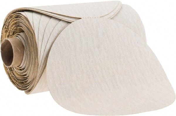 3M - 5" Diam, 150 Grit Aluminum Oxide Adhesive PSA Disc - Very Fine Grade, White, C Weighted Backing, Flexible, 12,000 Max RPM, Use with Random Orbital Sanders - Exact Tool & Supply