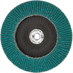 3M - 36 Grit, 7" Disc Diam, 5/8-11 Center Hole, Type 29 Zirconia Alumina Flap Disc - 8,600 Max RPM, Cloth Backing, Arbor Attaching System, Coated - Exact Tool & Supply