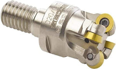 Seco - 20mm Cutting Diam, 3.5mm Max Depth of Cut, Modular Connection Indexable Copy End Mill - 4 Inserts, RDH.. 0702 Insert, R217.29 Toolholder, Through Coolant - Exact Tool & Supply