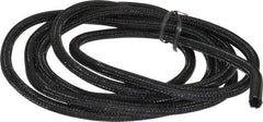 Techflex - Black Braided Cable Sleeve - 10' Coil Length, -103 to 257°F - Exact Tool & Supply