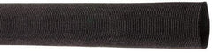 Techflex - 0.83" ID Black Woven Sleeving for Hoses - 50' Long, -50 to 248°F - Exact Tool & Supply