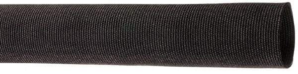 Techflex - 1-1/4" ID Black Woven Sleeving for Hoses - 100' Long, -50 to 248°F - Exact Tool & Supply