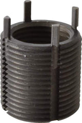 Recoil - M18x1.50 Internal, M24x1.50 External, 24mm Insert Length, Heavy Duty Keylocking Thread Inserts - Carbon Steel, Zinc Phosphate Finish, Grade C1215 - Exact Tool & Supply