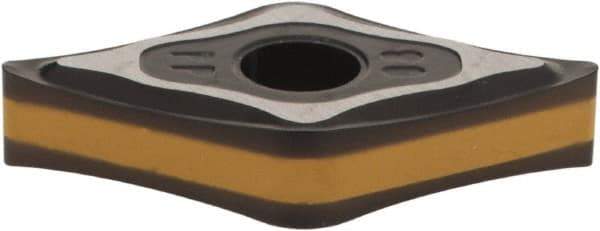 Iscar - DNMG432 PP Grade IC8250 Carbide Turning Insert - TiCN/Al2O3 Finish, 55° Diamond, 1/2" Inscr Circle, 3/16" Thick, 1/32" Corner Radius - Exact Tool & Supply