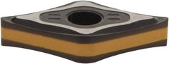 Iscar - DNMG432 PP Grade IC8250 Carbide Turning Insert - TiCN/Al2O3 Finish, 55° Diamond, 1/2" Inscr Circle, 3/16" Thick, 1/32" Corner Radius - Exact Tool & Supply