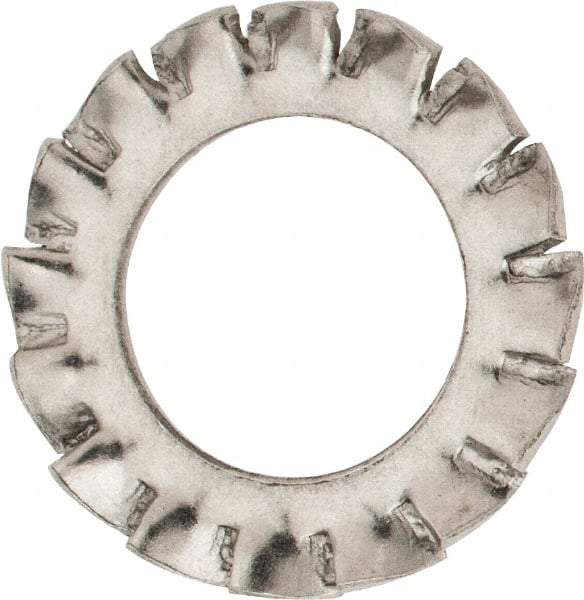 Value Collection - M10 Screw, 10.5mm ID, Stainless Steel External Tooth Lock Washer - 18mm OD, Uncoated, Grade 316 & Austenitic A4 - Exact Tool & Supply