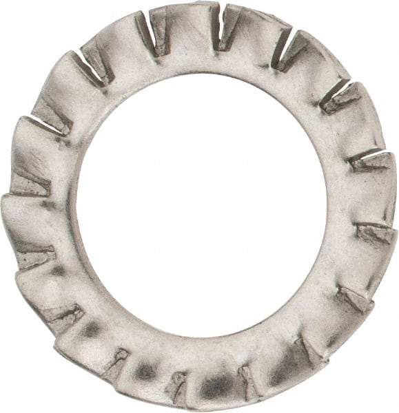 Value Collection - M12 Screw, 13mm ID, Stainless Steel External Tooth Lock Washer - 20.5mm OD, Uncoated, Grade 316 & Austenitic A4 - Exact Tool & Supply