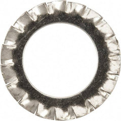 Value Collection - M14 Screw, 15mm ID, Stainless Steel External Tooth Lock Washer - 24mm OD, Uncoated, Grade 316 & Austenitic A4 - Exact Tool & Supply