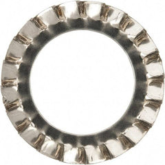 Value Collection - M18 Screw, 19mm ID, Stainless Steel External Tooth Lock Washer - 30mm OD, Uncoated, Grade 316 & Austenitic A4 - Exact Tool & Supply