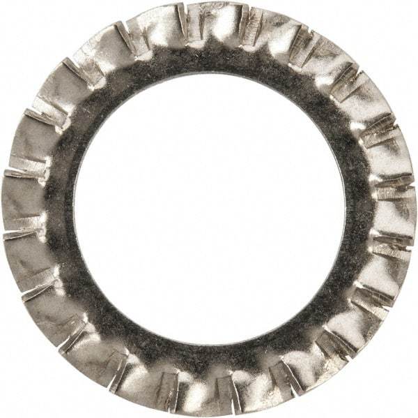 Value Collection - M20 Screw, 21mm ID, Stainless Steel External Tooth Lock Washer - 33mm OD, Uncoated, Grade 316 & Austenitic A4 - Exact Tool & Supply