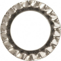 Value Collection - M22 Screw, 23mm ID, Stainless Steel External Tooth Lock Washer - 36mm OD, Uncoated, Grade 316 & Austenitic A4 - Exact Tool & Supply
