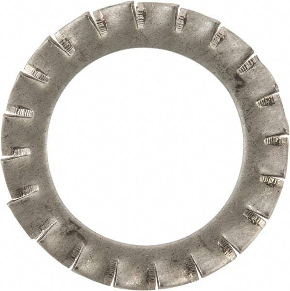 Value Collection - M24 Screw, 25mm ID, Stainless Steel External Tooth Lock Washer - 38mm OD, Uncoated, Grade 316 & Austenitic A4 - Exact Tool & Supply