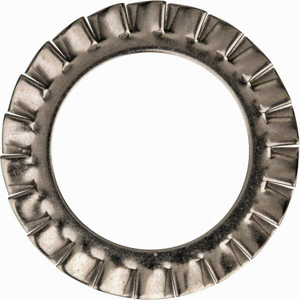 Value Collection - M30 Screw, 31mm ID, Stainless Steel External Tooth Lock Washer - 48mm OD, Uncoated, Grade 316 & Austenitic A4 - Exact Tool & Supply